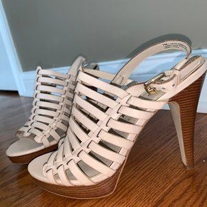 Franco Sarto vintage tan heels